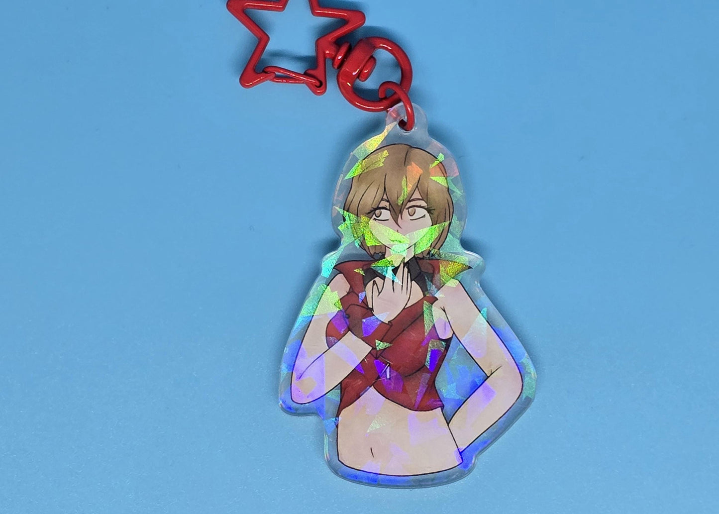 Vocaloid Hatsune Miku Holographic and Acrylic Keychain