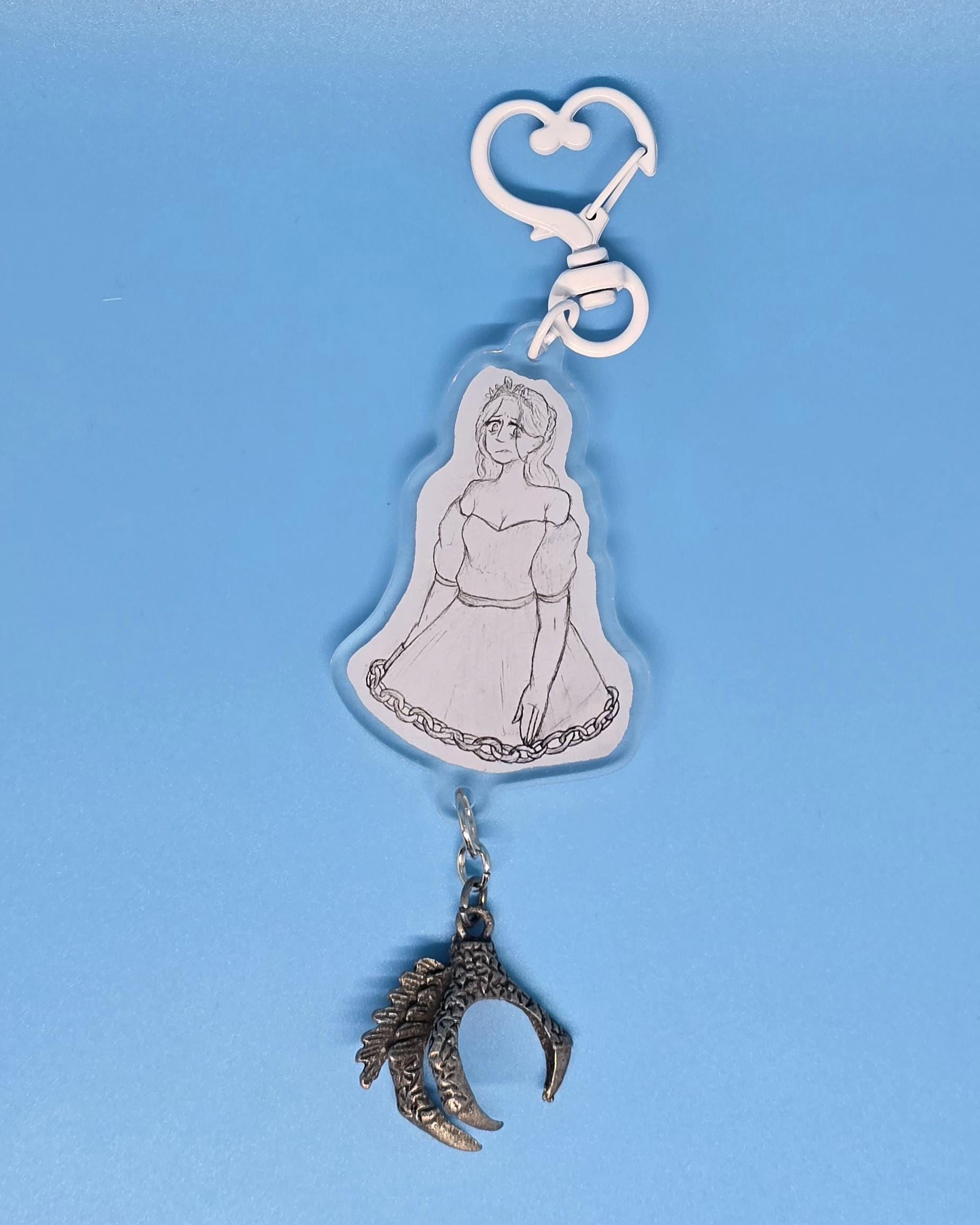 Slay The Princess Acrylic Keychain with Talon Charm