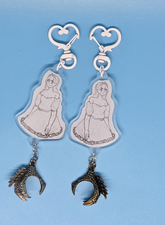 Slay The Princess Acrylic Keychain with Talon Charm