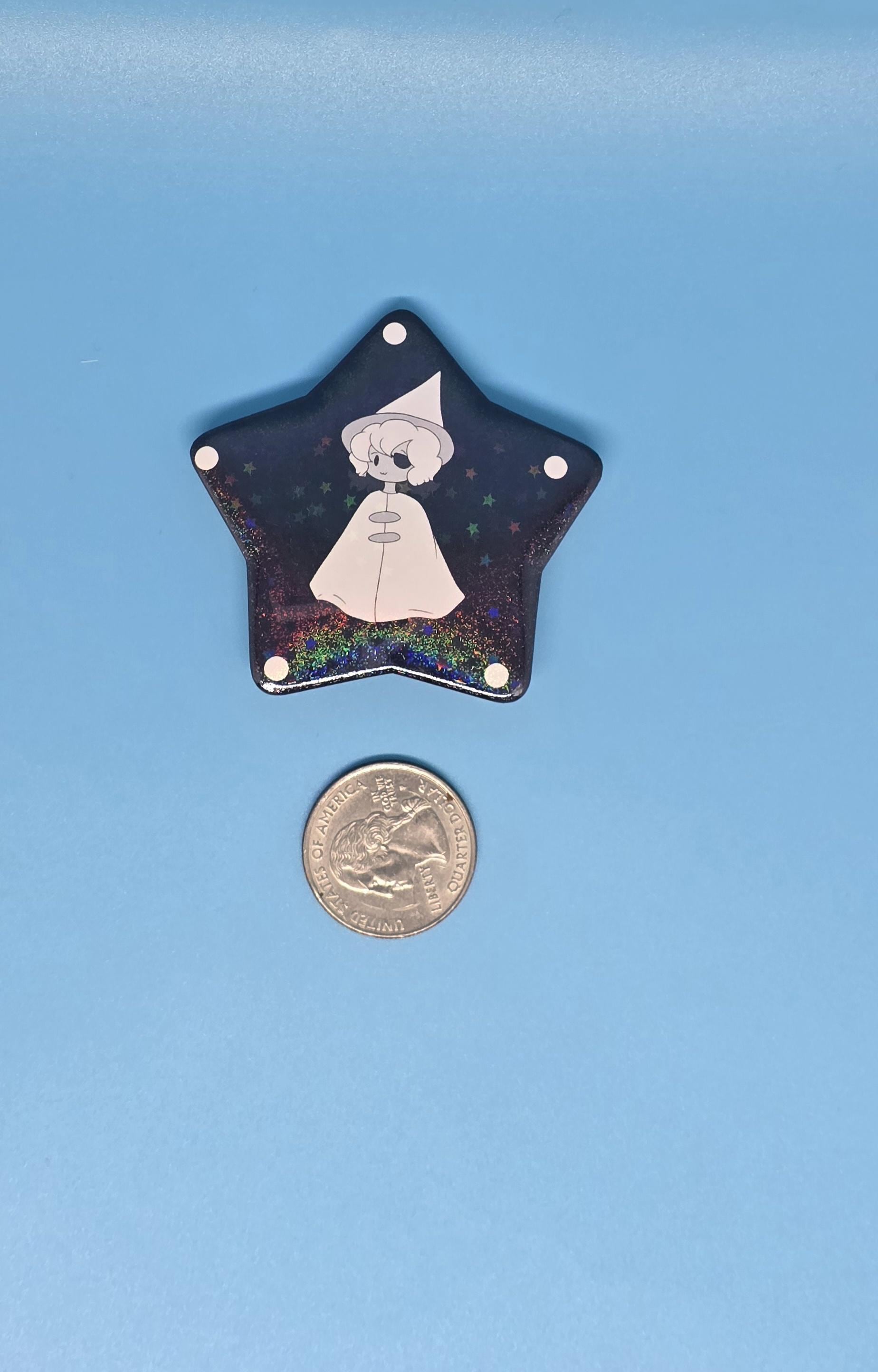 ISAT Little Siffrin Holographic Star Pin Badges