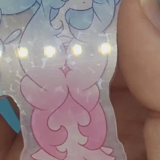 Fairy Pokemon Holographic Acrylic Keychain - Mimikyu, Sylveon, Hatterene, Tinkaton