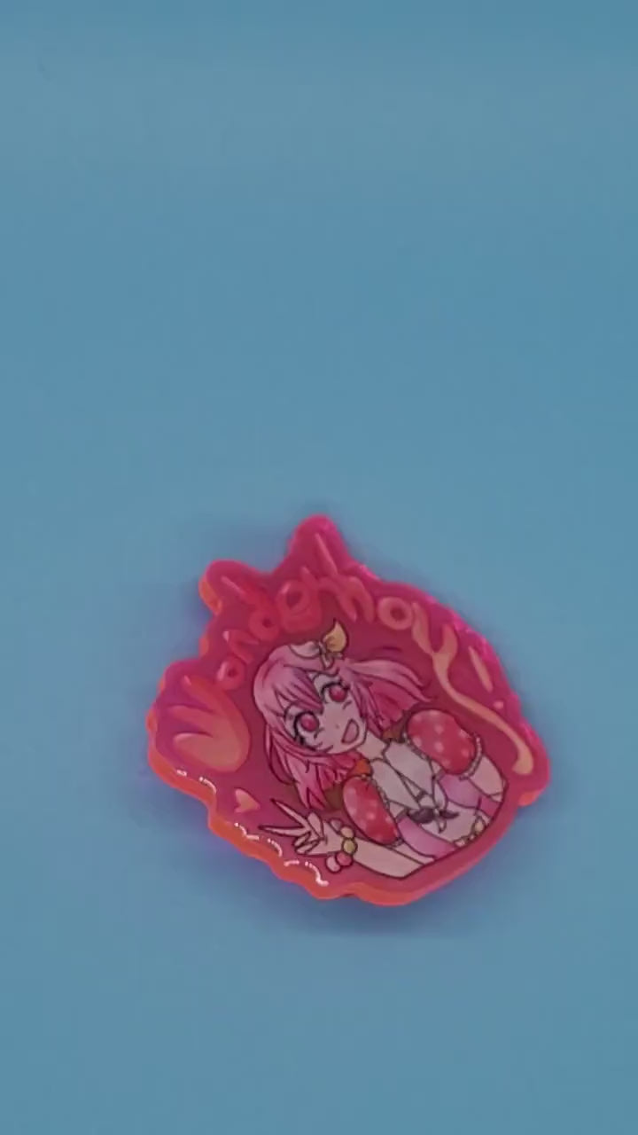 Project Sekai Emu Ootori Wonderhoy! Epoxy Pin + Prismatic Sticker