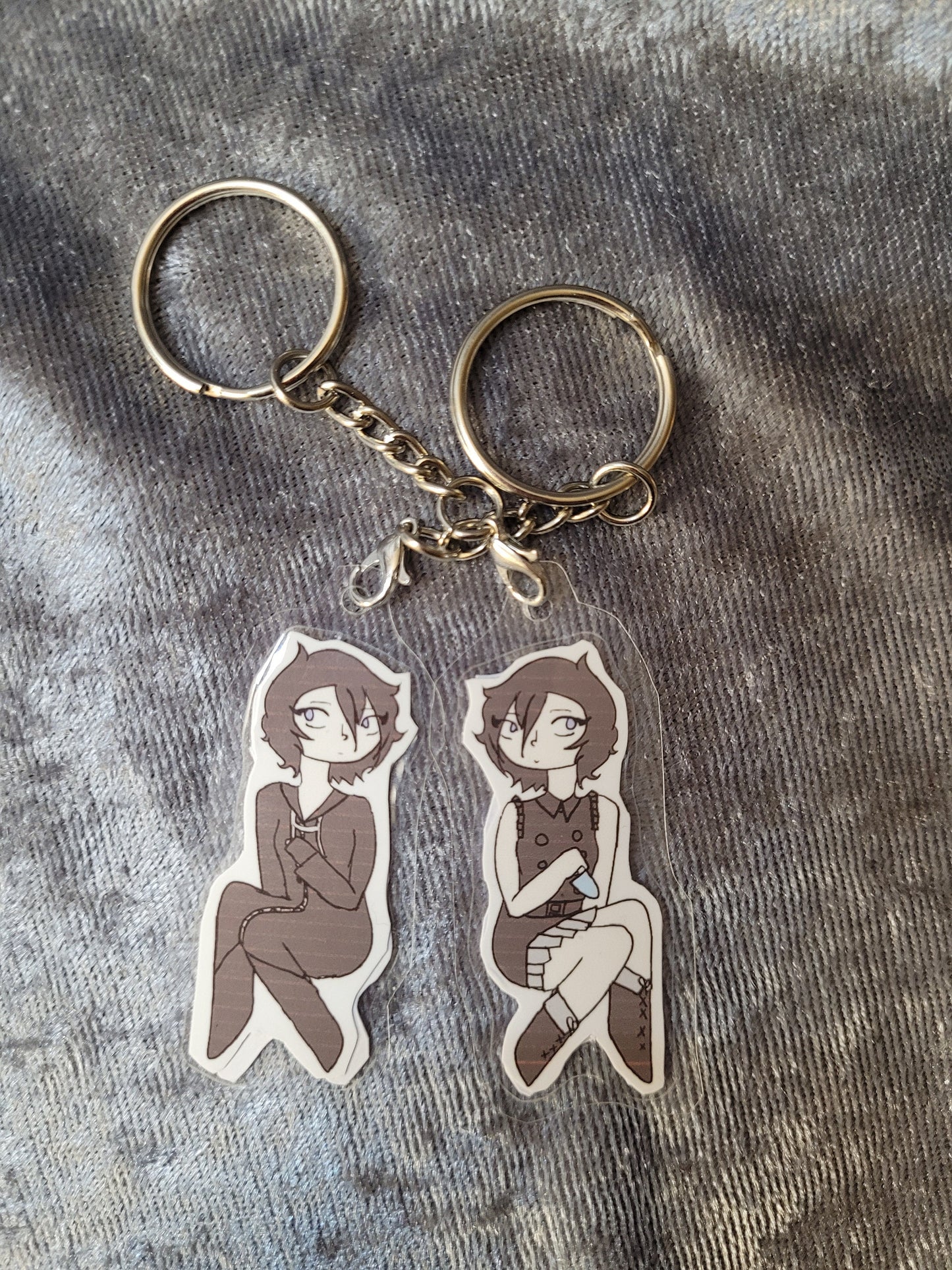 Video Game Keychains - DDLC, DMMD, Kingdom Hearts, Fate - Laminate Style