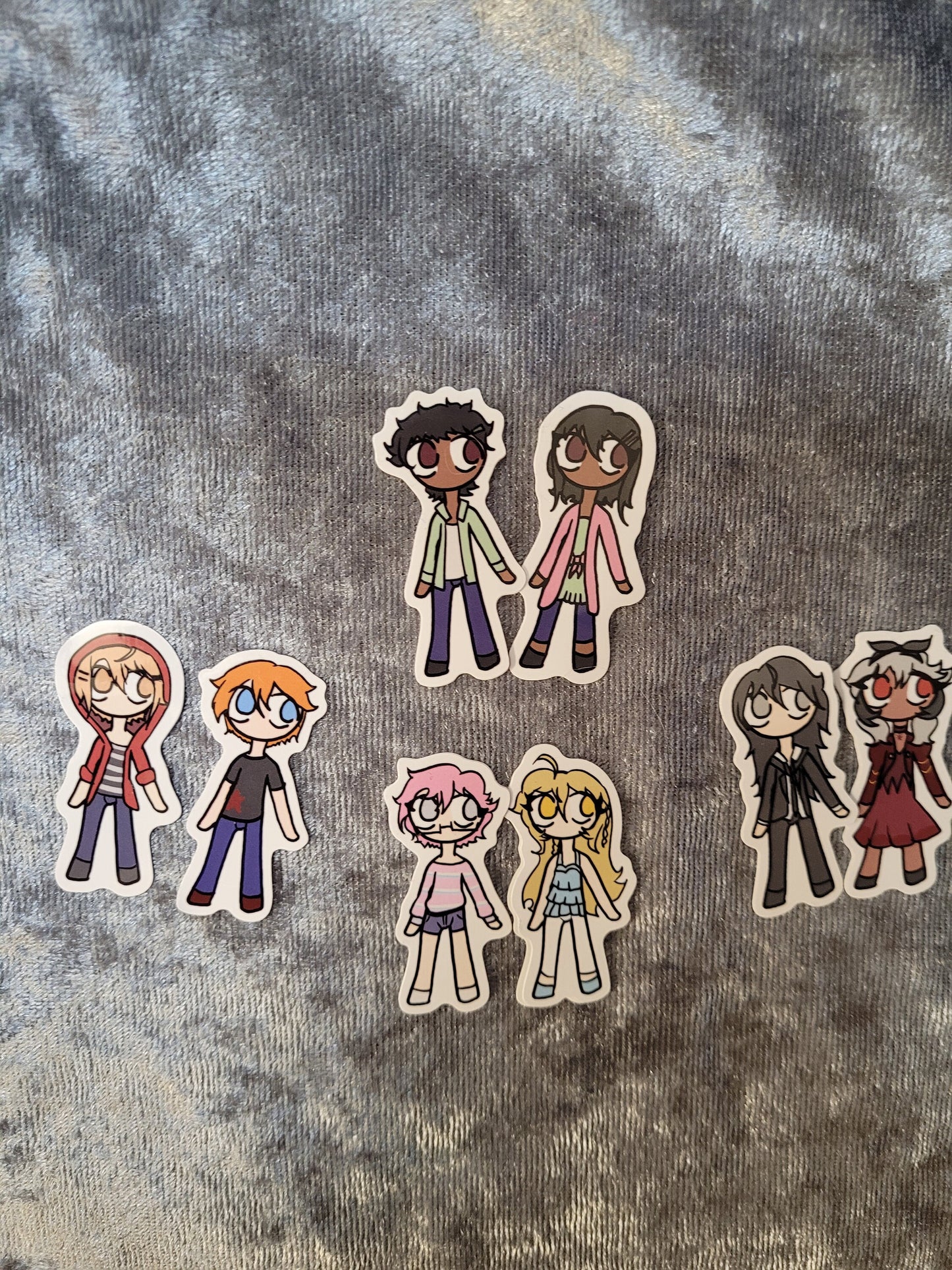 Heart Fragment Protags And Routes Sticker Pack