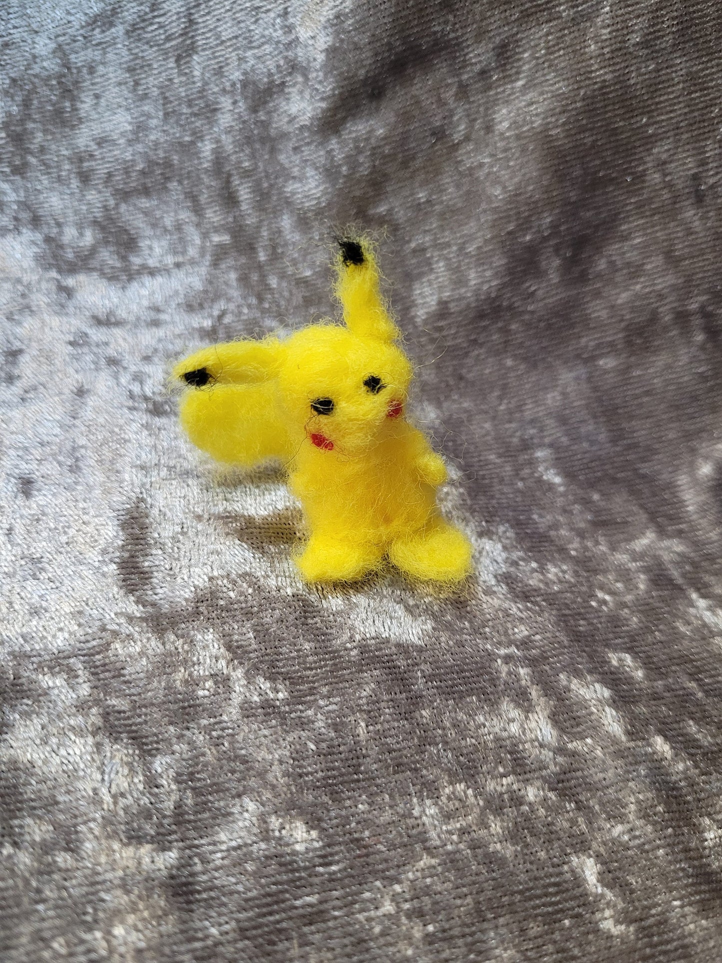 Pokemon Pikachu Needlefelt Plush + Keychain Option