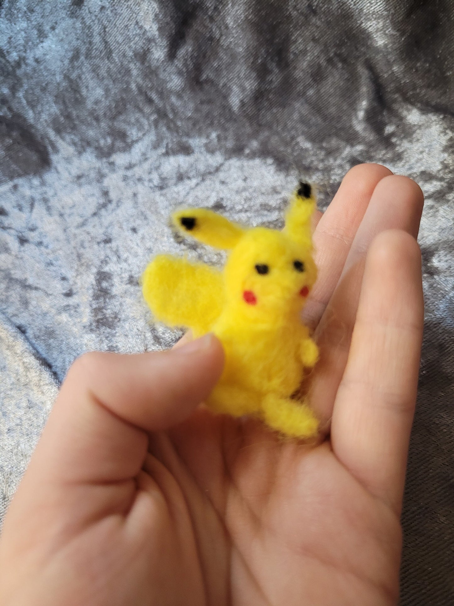 Pokemon Pikachu Needlefelt Plush + Keychain Option