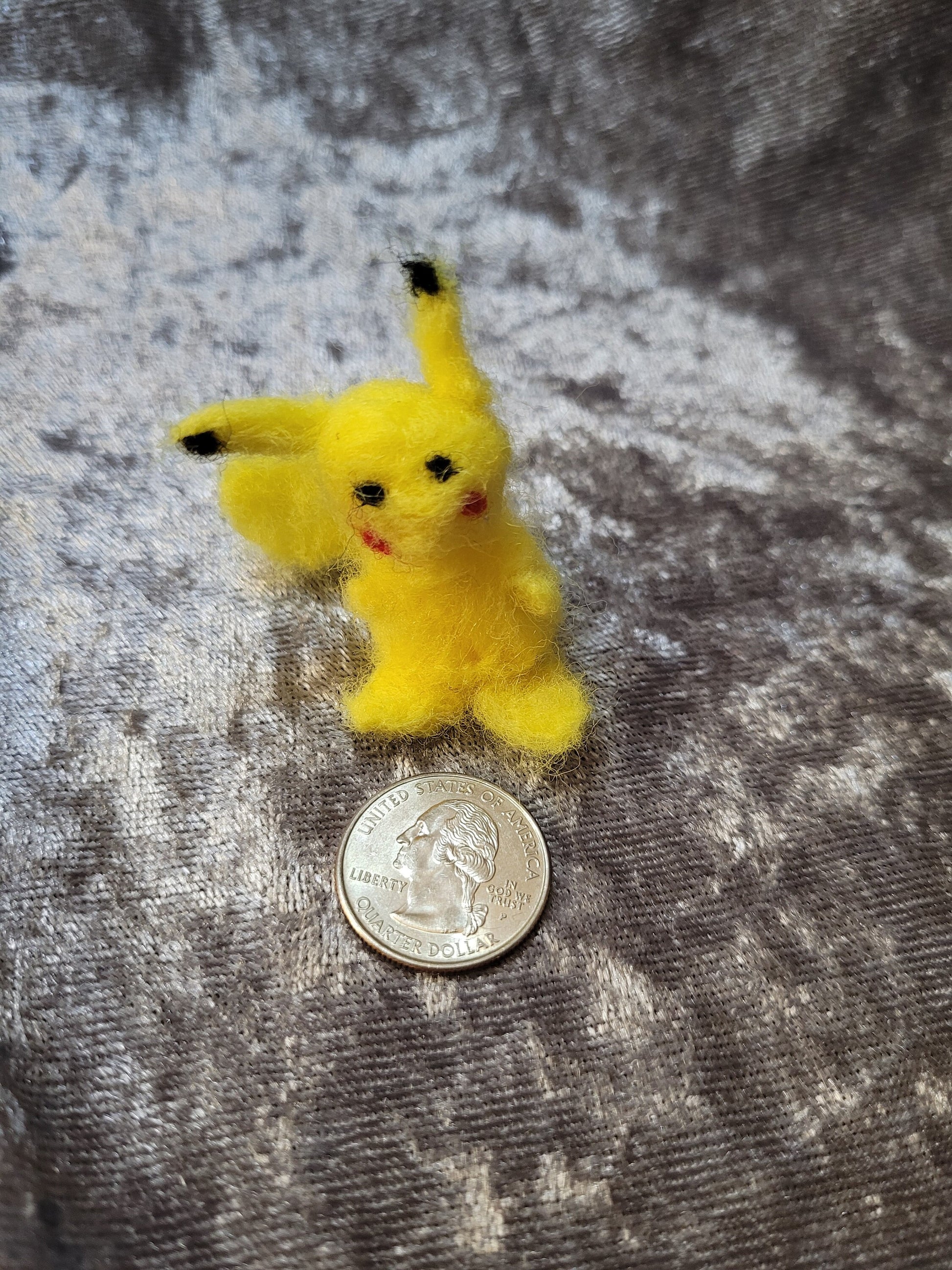 Pokemon Pikachu Needlefelt Plush + Keychain Option