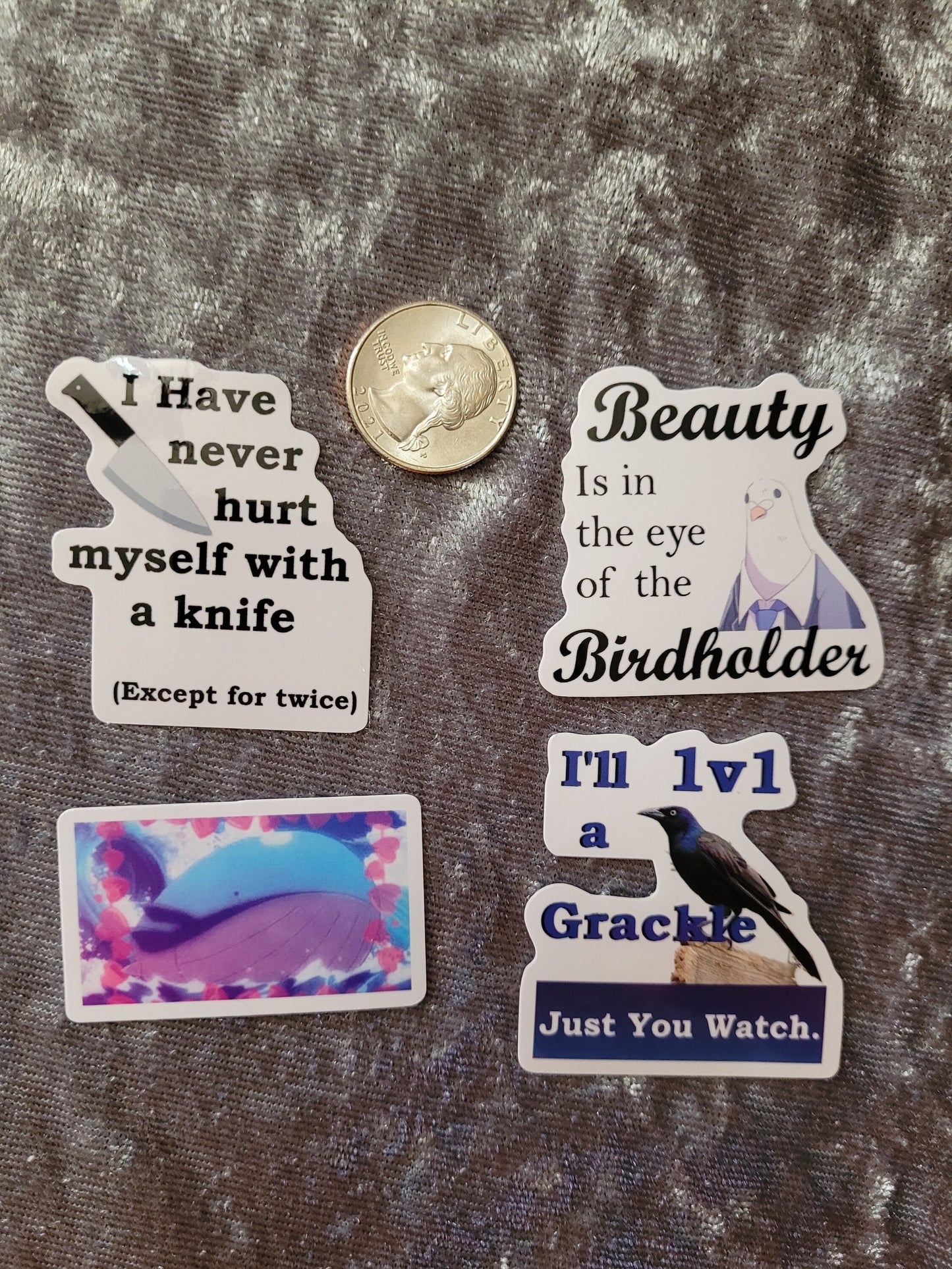 Assorted Meme Slogan Stickers- Hatoful Boyfriend, Pokemon, Other