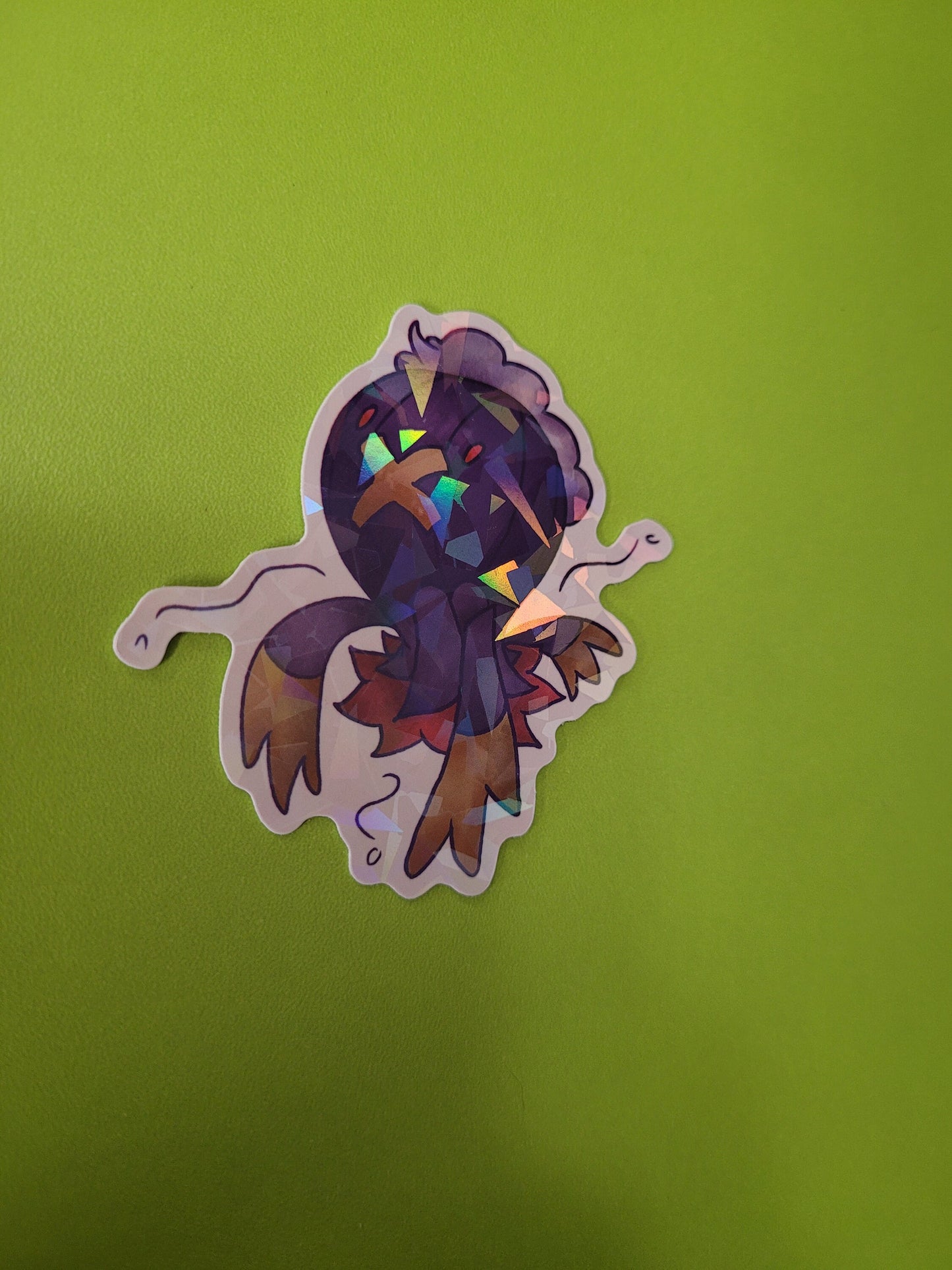 Ghost Pokemon Holographic Sticker Pack - Gengar, Greavard, Drifblim, Mimikyu