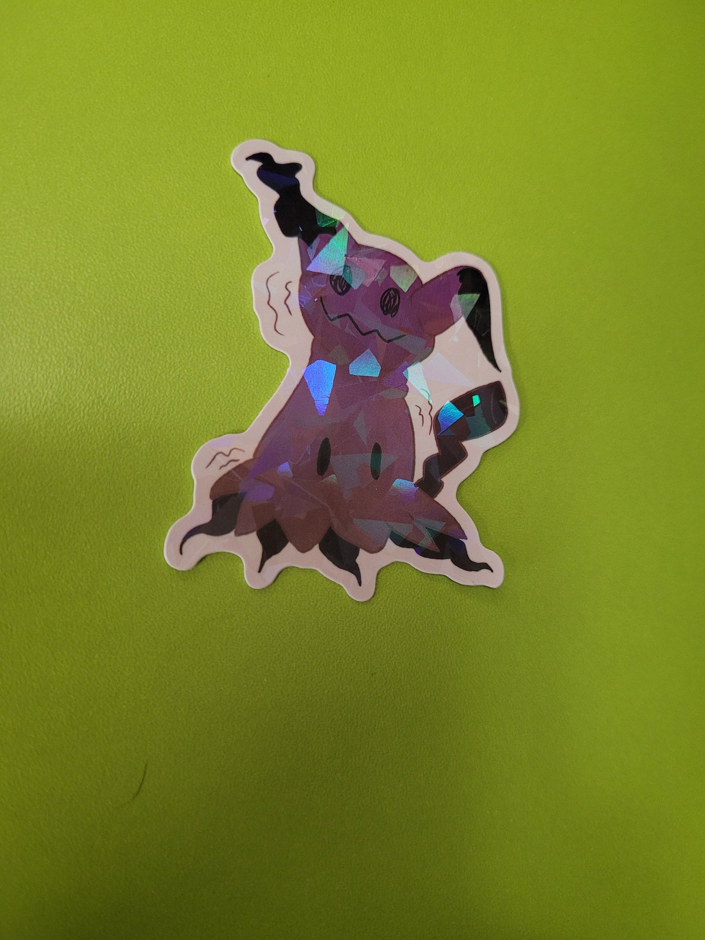 Ghost Pokemon Holographic Sticker Pack - Gengar, Greavard, Drifblim, Mimikyu