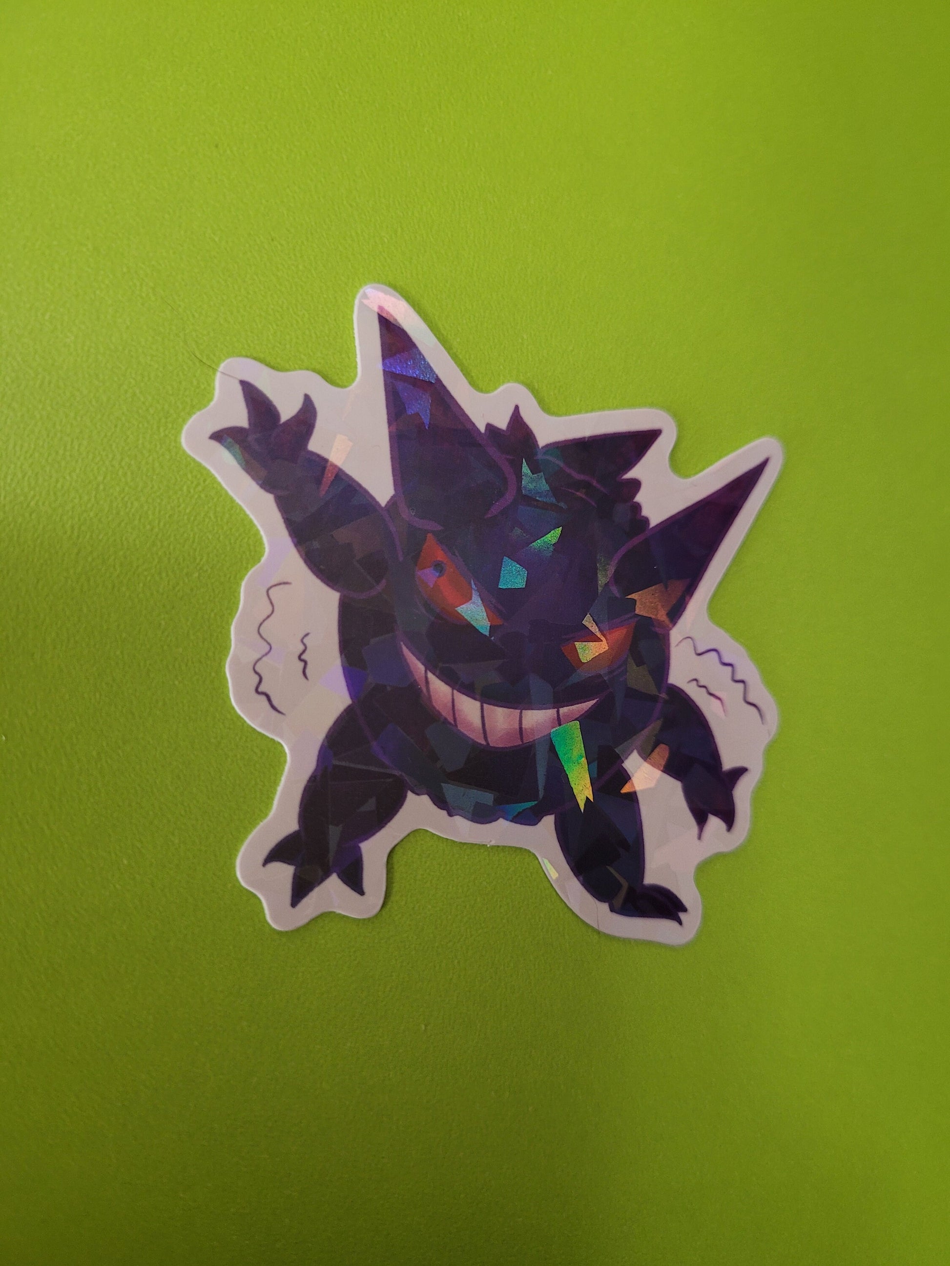 Ghost Pokemon Holographic Sticker Pack - Gengar, Greavard, Drifblim, Mimikyu