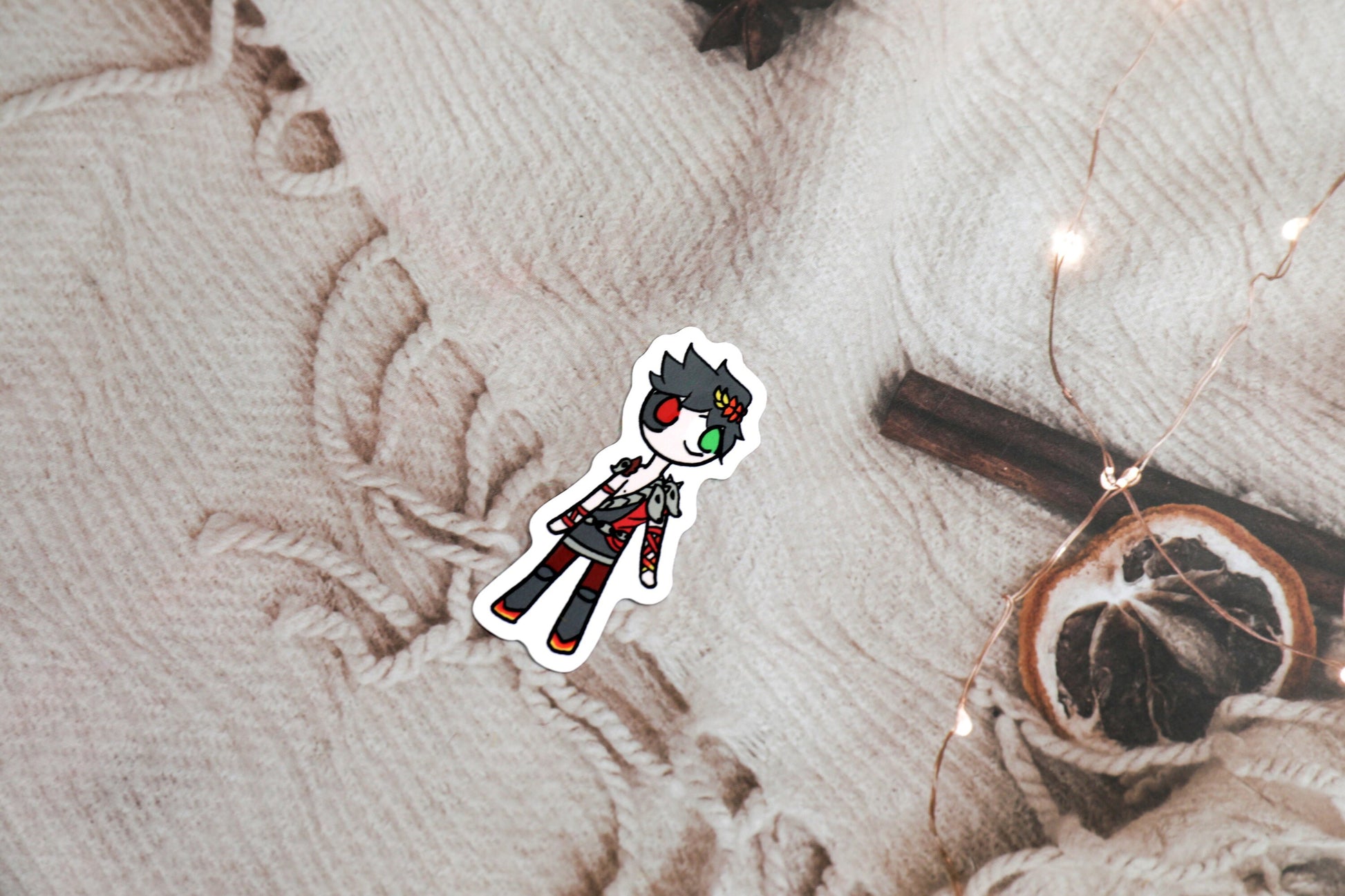 Hades Supergiant Games Chibi Vinyl Stickers - Pack Includes Zagreus, Megaera, Thanatos, and Melinoe