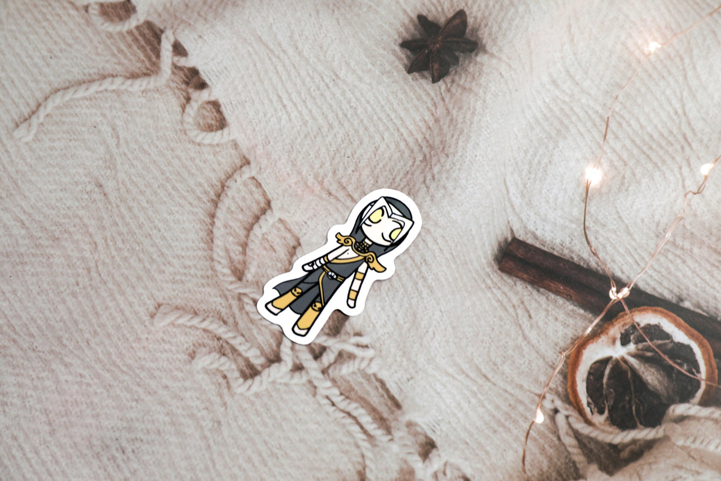 Hades Supergiant Games Chibi Vinyl Stickers - Pack Includes Zagreus, Megaera, Thanatos, and Melinoe