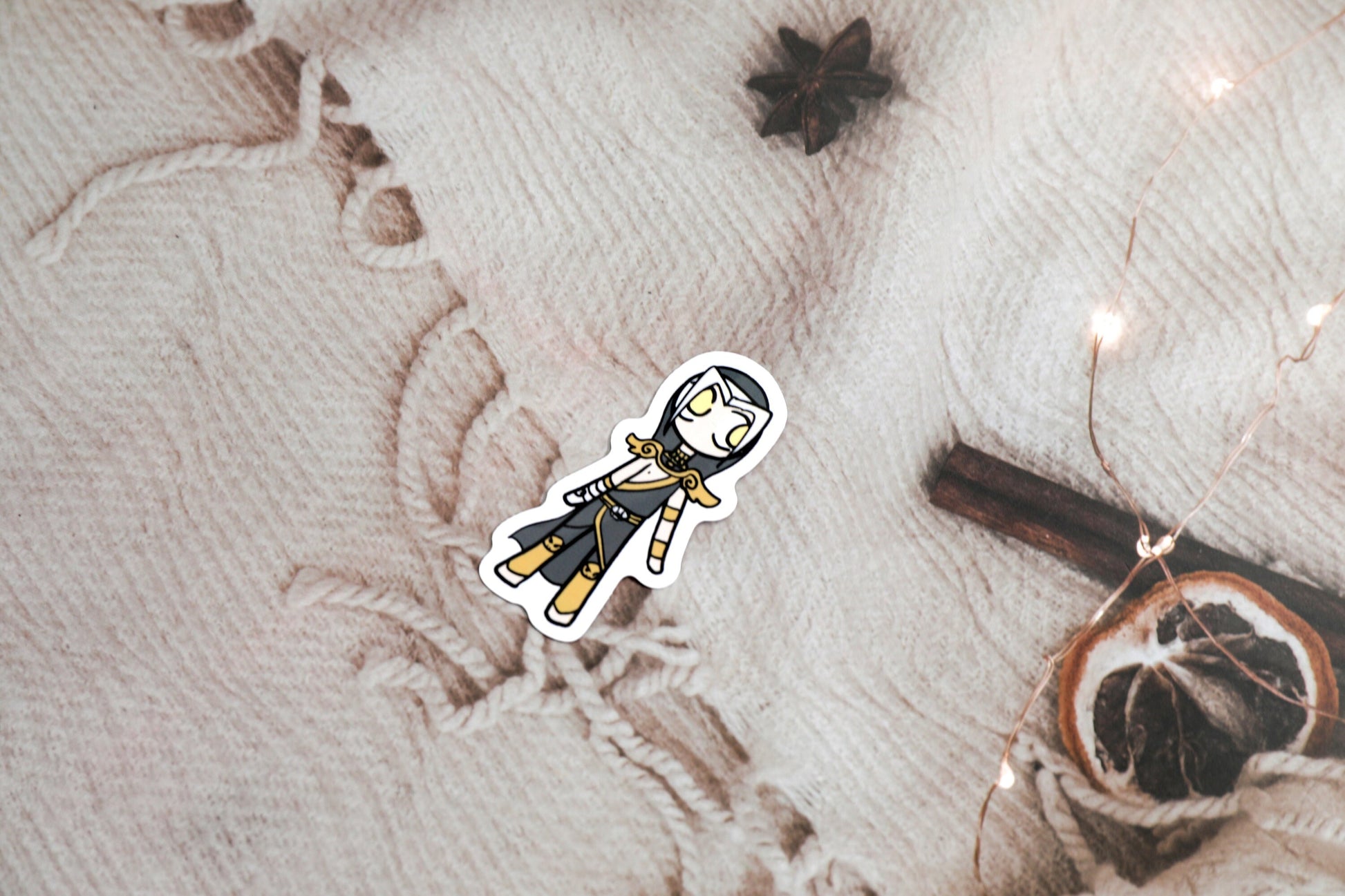 Hades Supergiant Games Chibi Vinyl Stickers - Pack Includes Zagreus, Megaera, Thanatos, and Melinoe