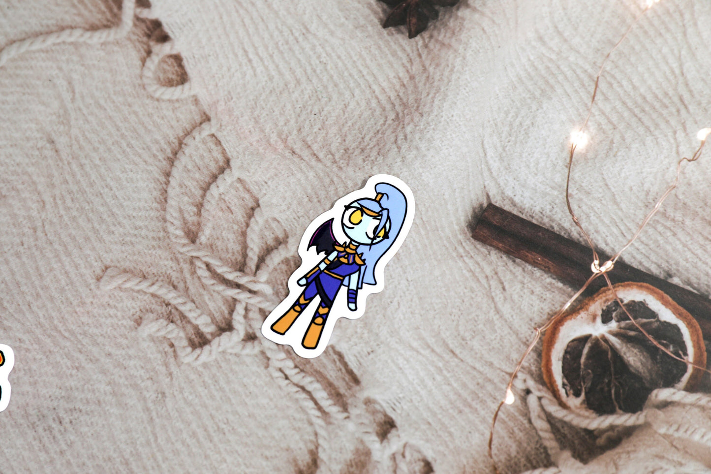 Hades Supergiant Games Chibi Vinyl Stickers - Pack Includes Zagreus, Megaera, Thanatos, and Melinoe
