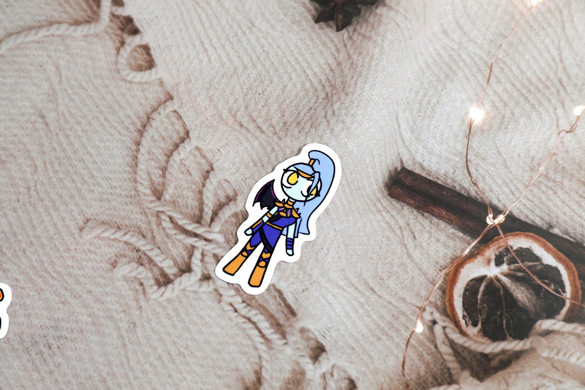 Hades Supergiant Games Chibi Vinyl Stickers - Pack Includes Zagreus, Megaera, Thanatos, and Melinoe