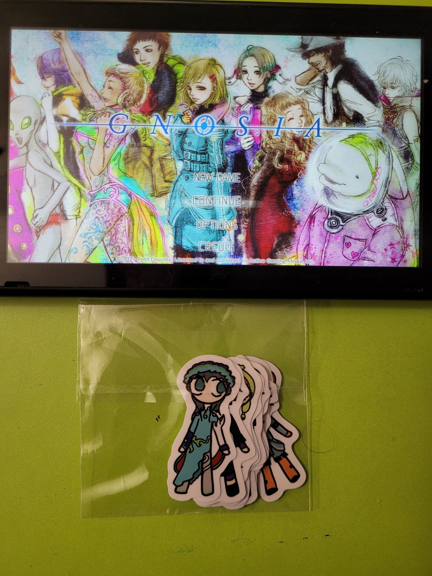 Gnosia Full Cast Vinyl Sticker Pack