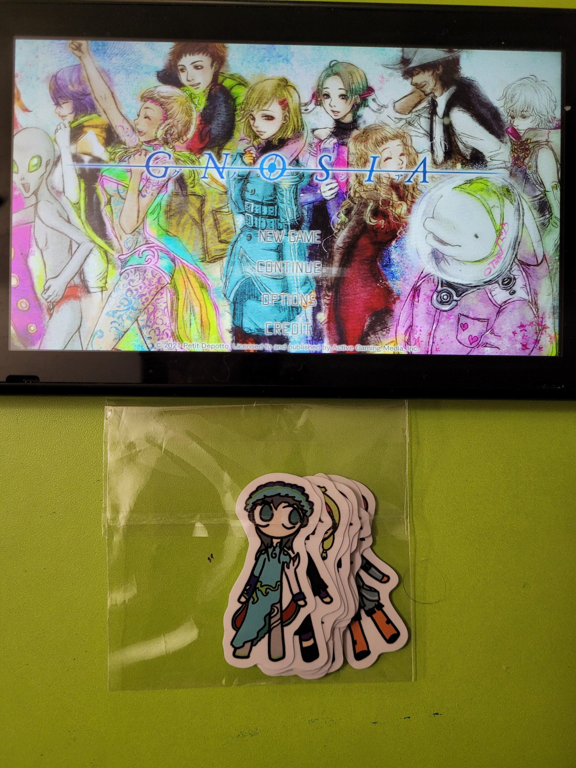 Gnosia Full Cast Vinyl Sticker Pack