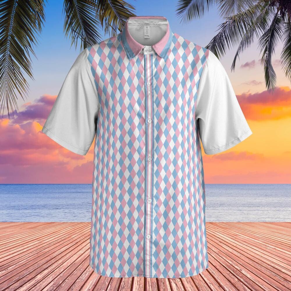 Transgender Pride Button-up Shirt