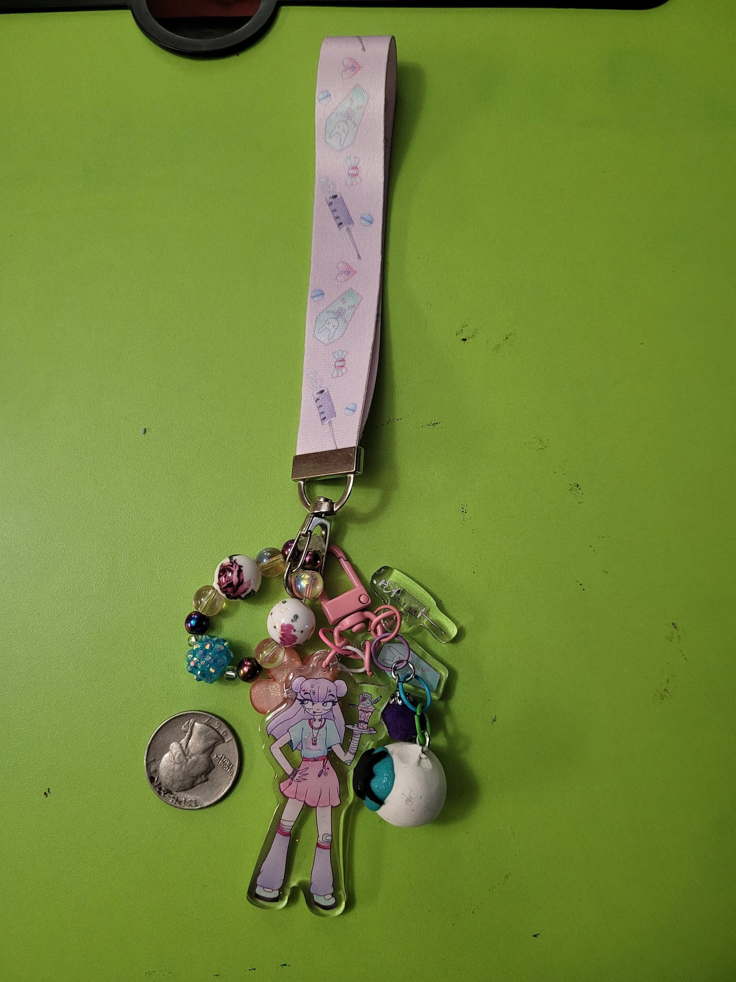 Menhera Girlie OTT Lanyard Keychain