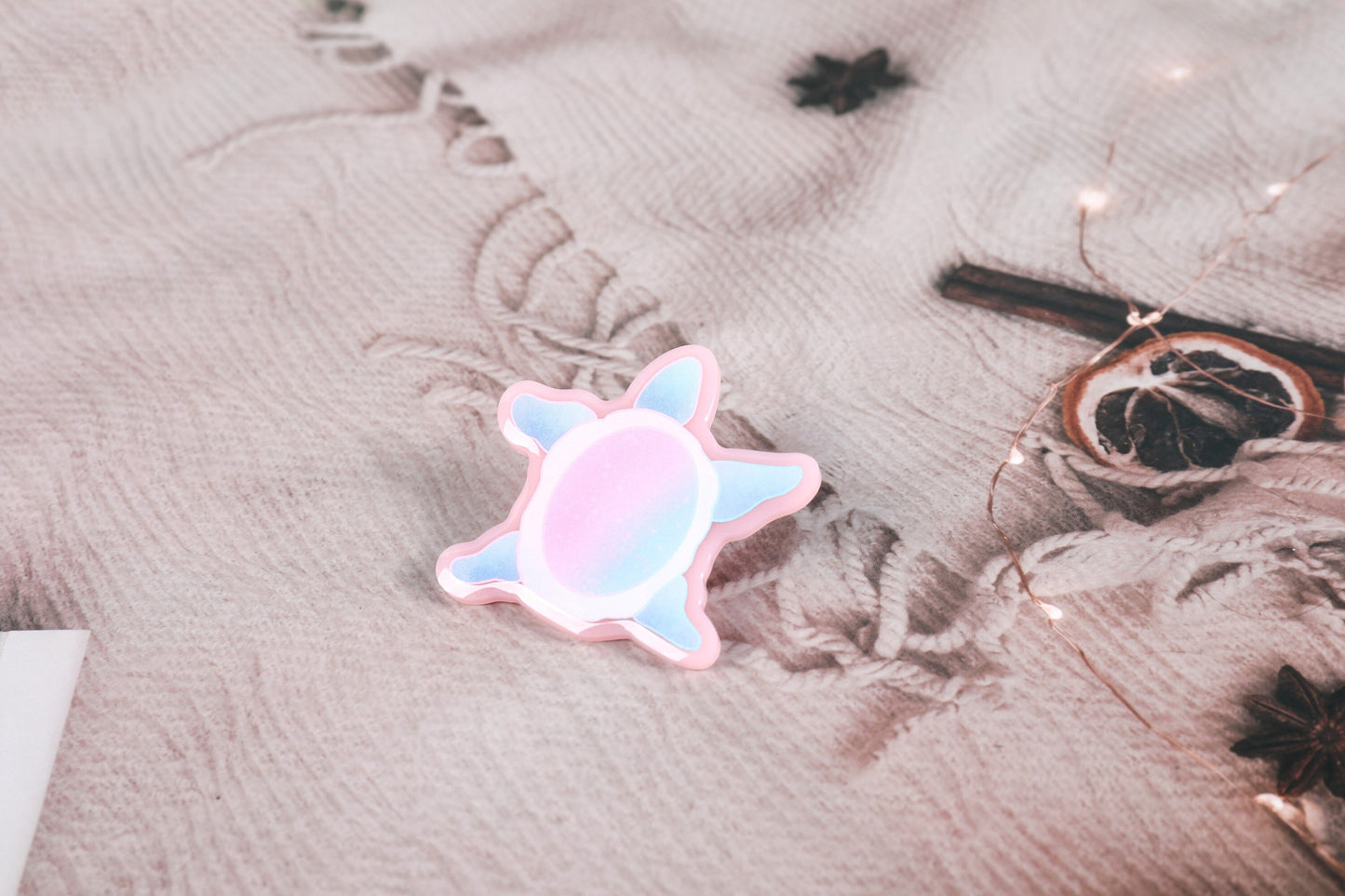 Space Turtle Epoxy Pins - Green, Purple, and Pride Colors!