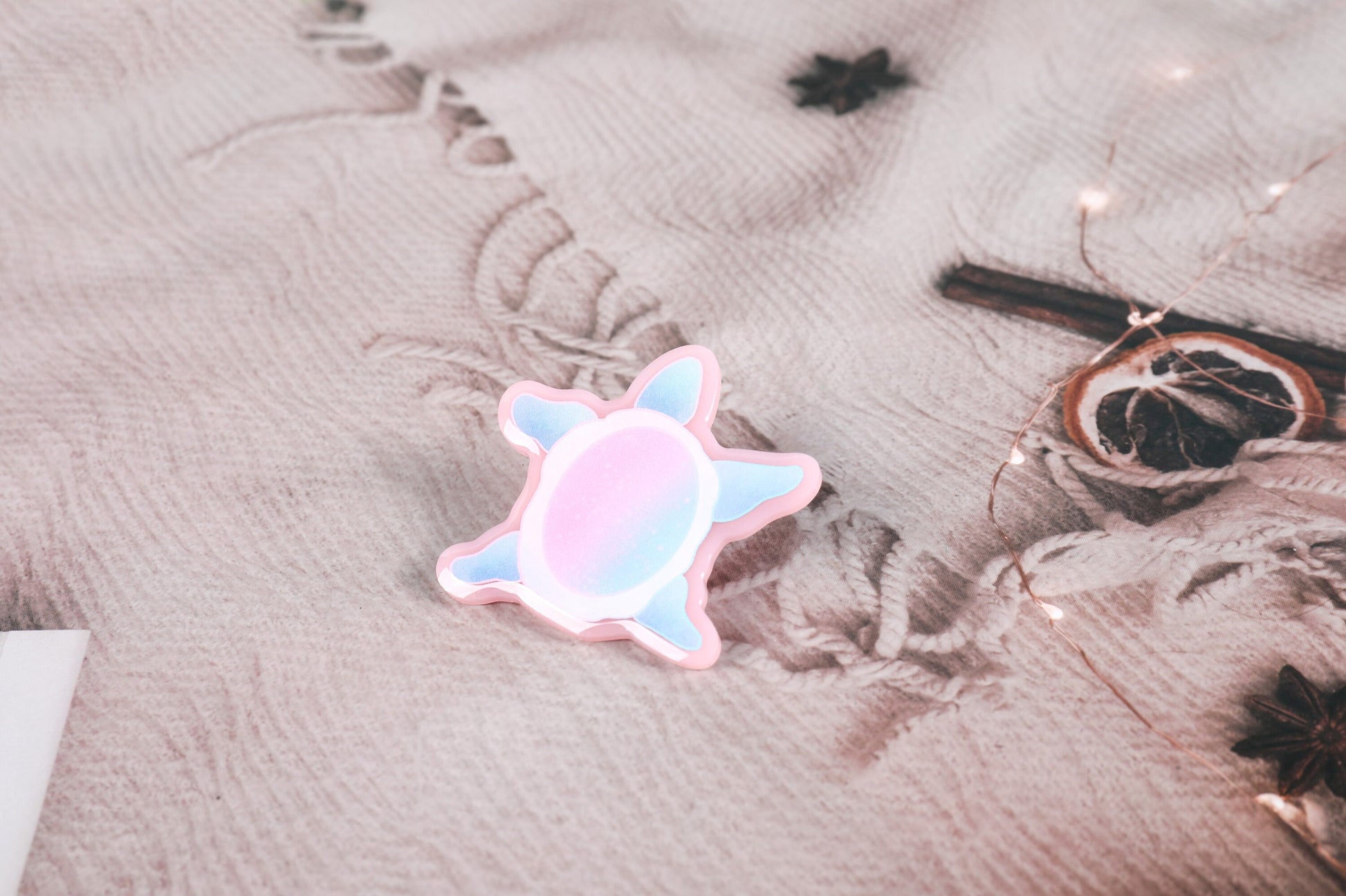 Space Turtle Epoxy Pins - Green, Purple, and Pride Colors!