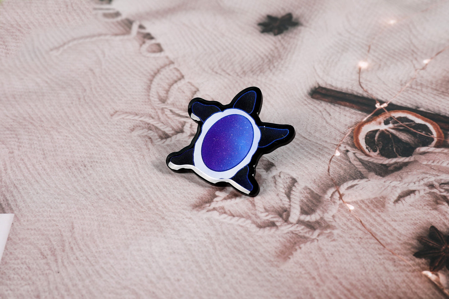 Space Turtle Epoxy Pins - Green, Purple, and Pride Colors!