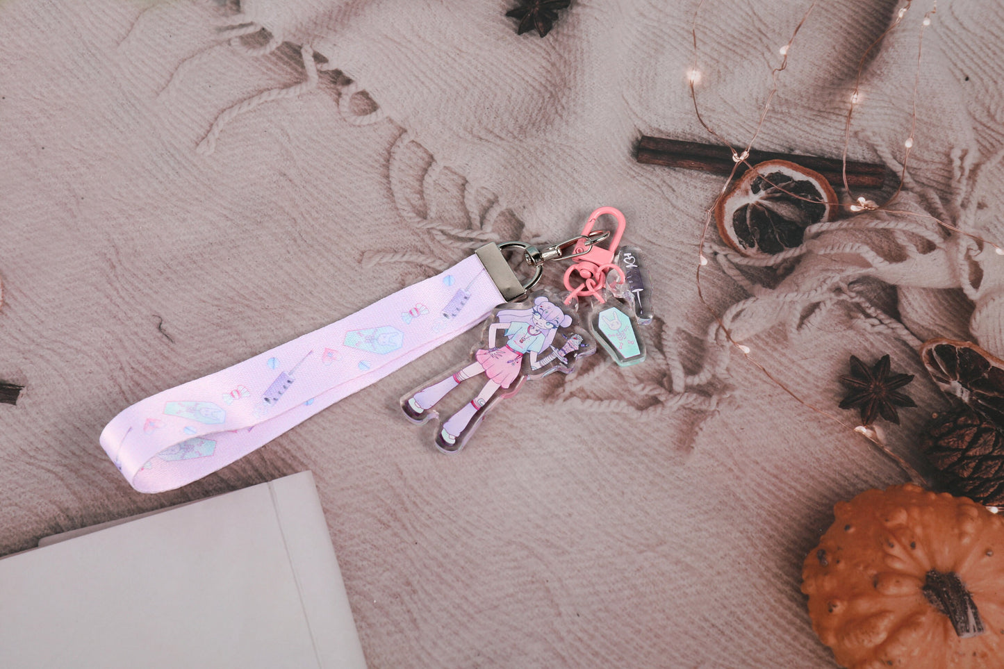 Menhera Girlie OTT Lanyard Keychain