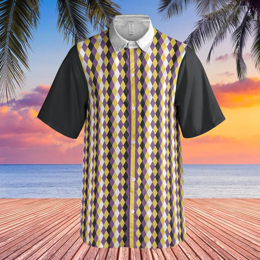 Nonbinary Pride Button-Up Shirt