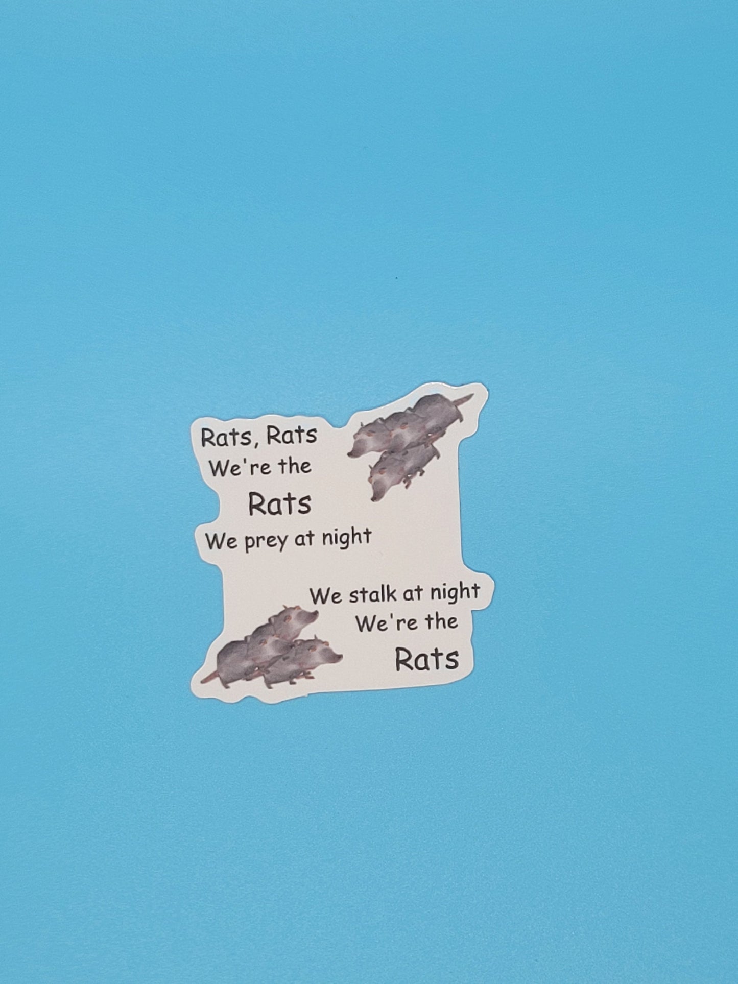 Jerma985 Rat Movie Meme Slogan Stickers- We're The Rats, Giant Rat, Baked Bean And Rats