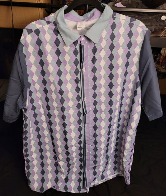 Asexual Pride Button-Up Shirt