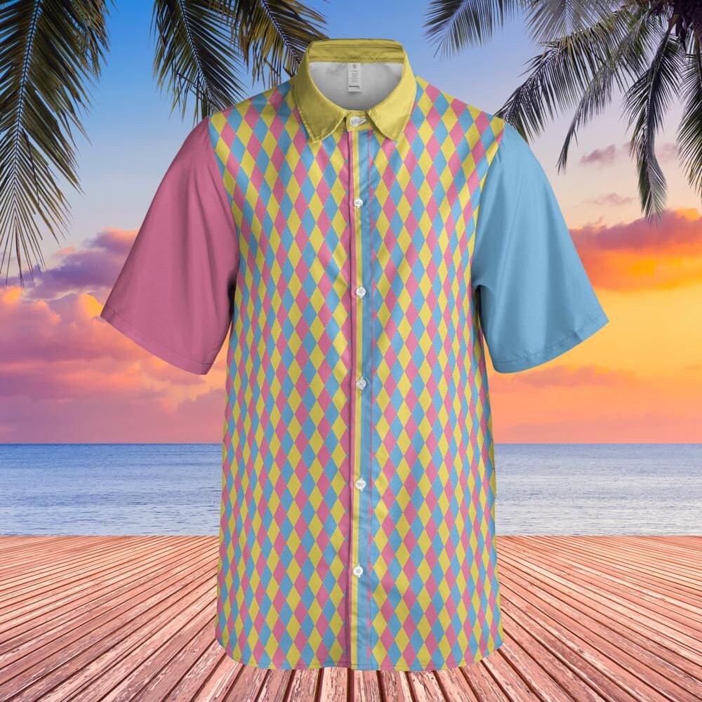 Pansexual Pride Button-Up Shirt
