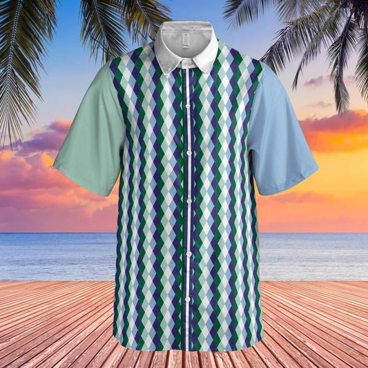 Gay Man MLM Pride Button-Up Shirt