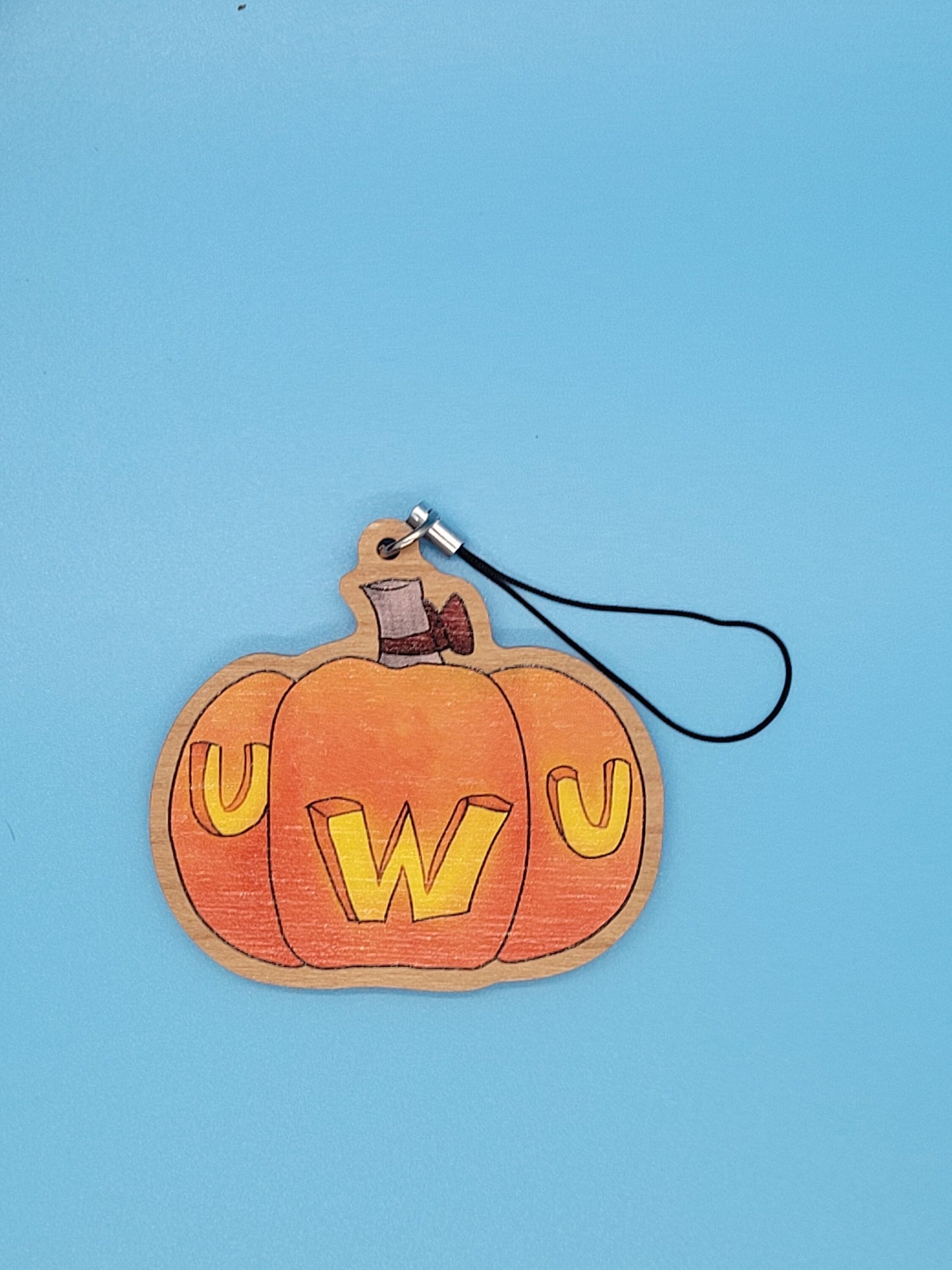 Cute Spooky Wooden Halloween Ornaments / Keychains