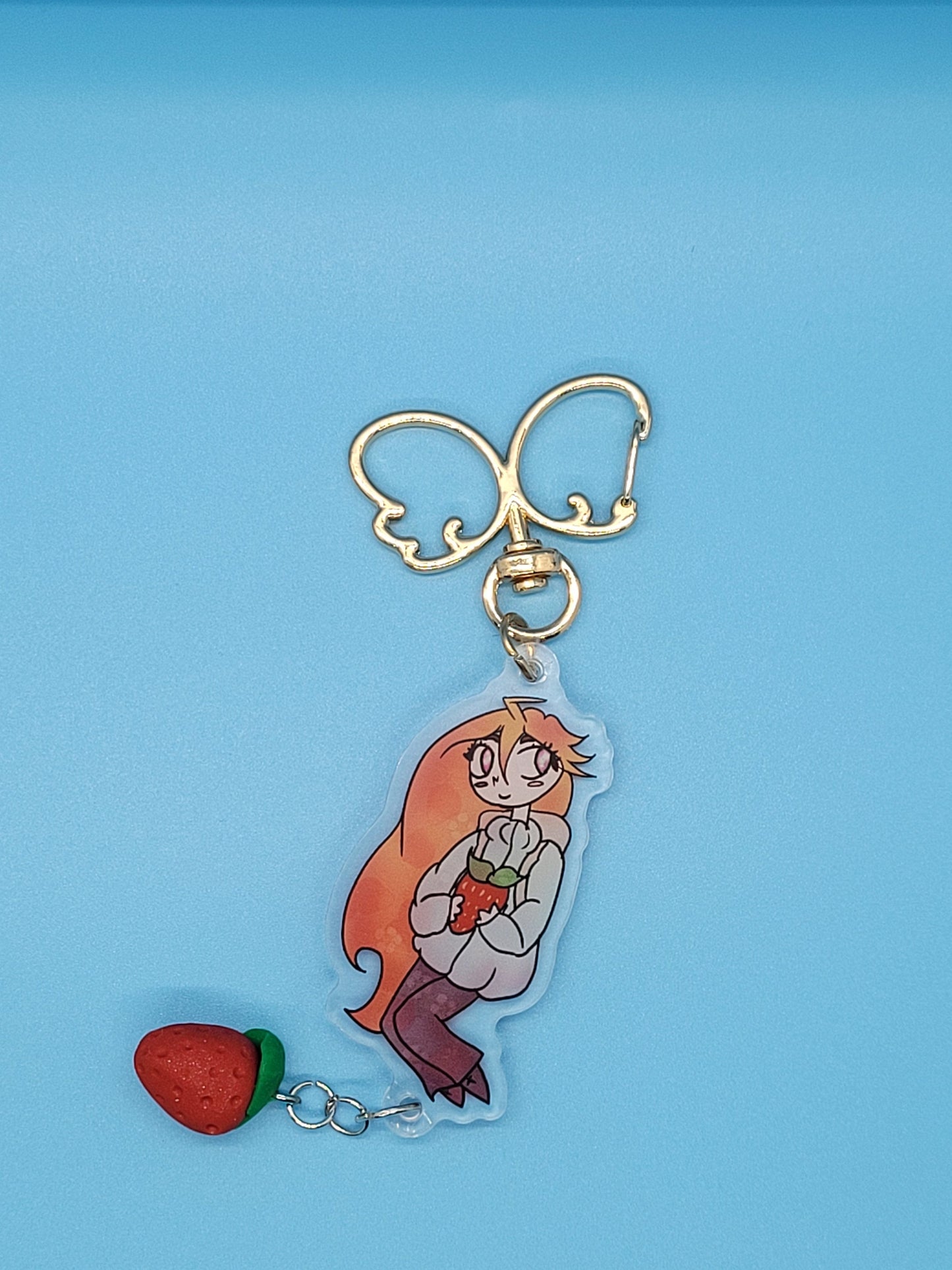 Celeste Madeline and Badeline Keychain : Double-Sided Acrylic Attachment / Laminate