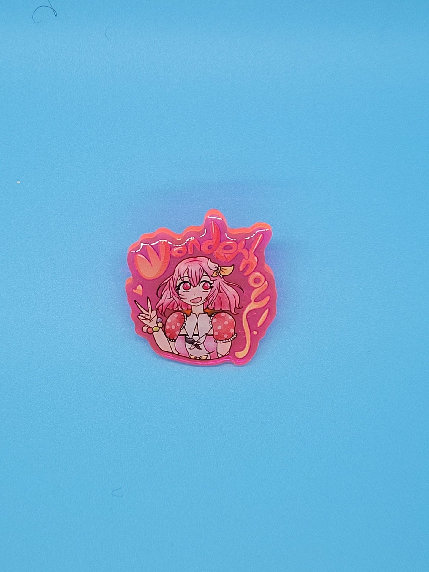 Project Sekai Emu Ootori Wonderhoy! Epoxy Pin + Prismatic Sticker