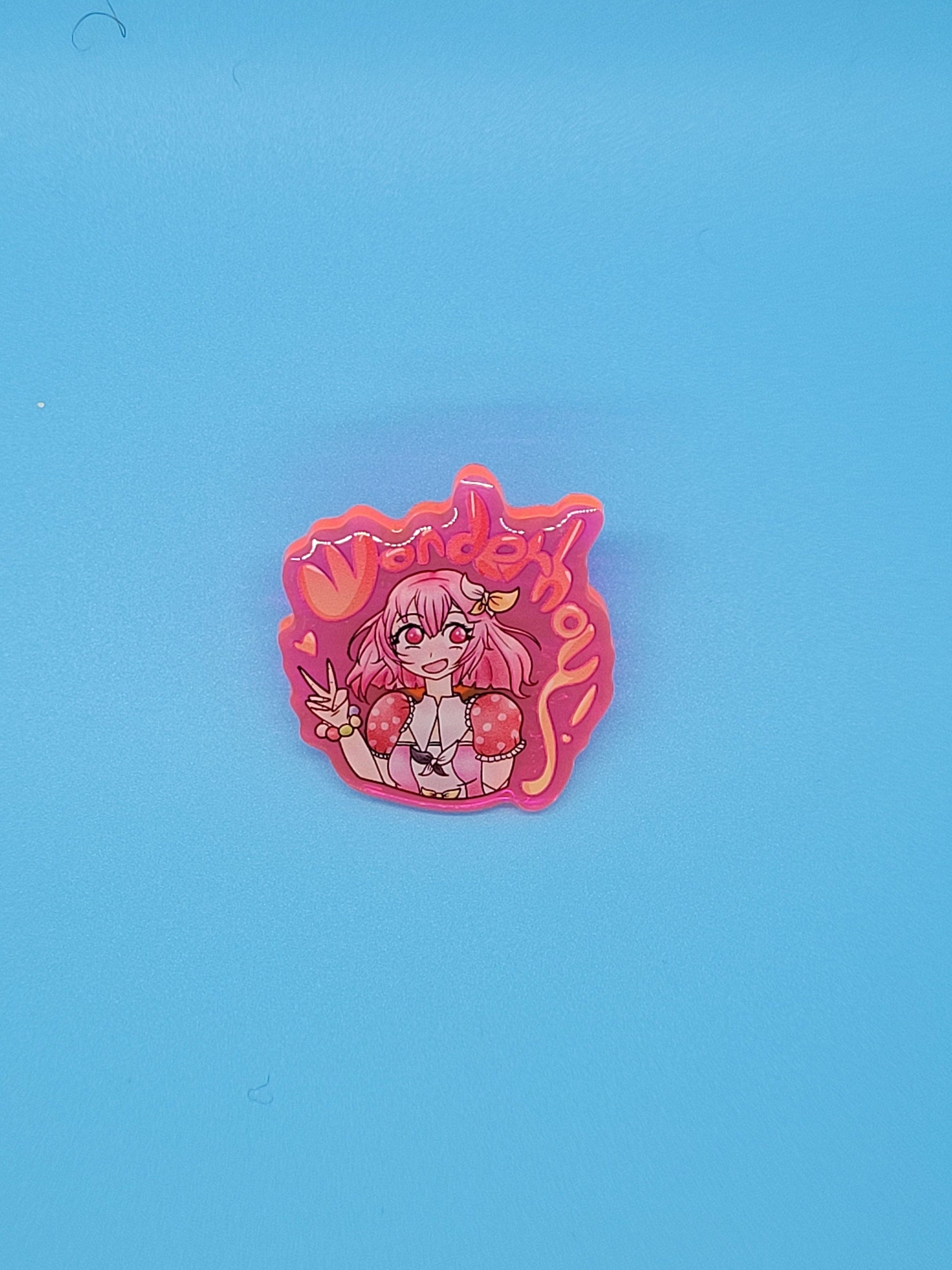 Project Sekai Emu Ootori Wonderhoy! Epoxy Pin + Prismatic Sticker