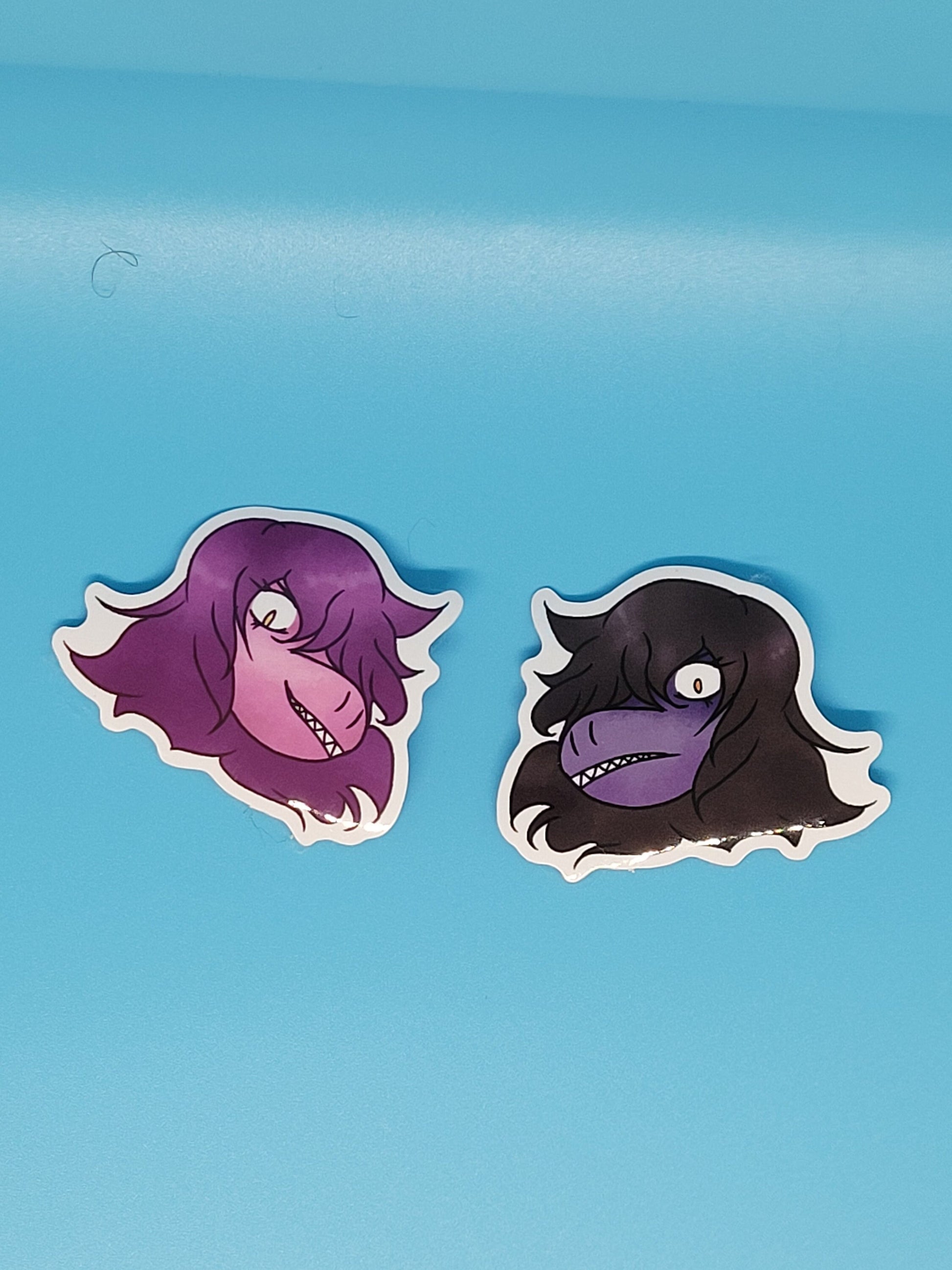 Deltarune Protagonists Sticker Pack - Real and Dark World