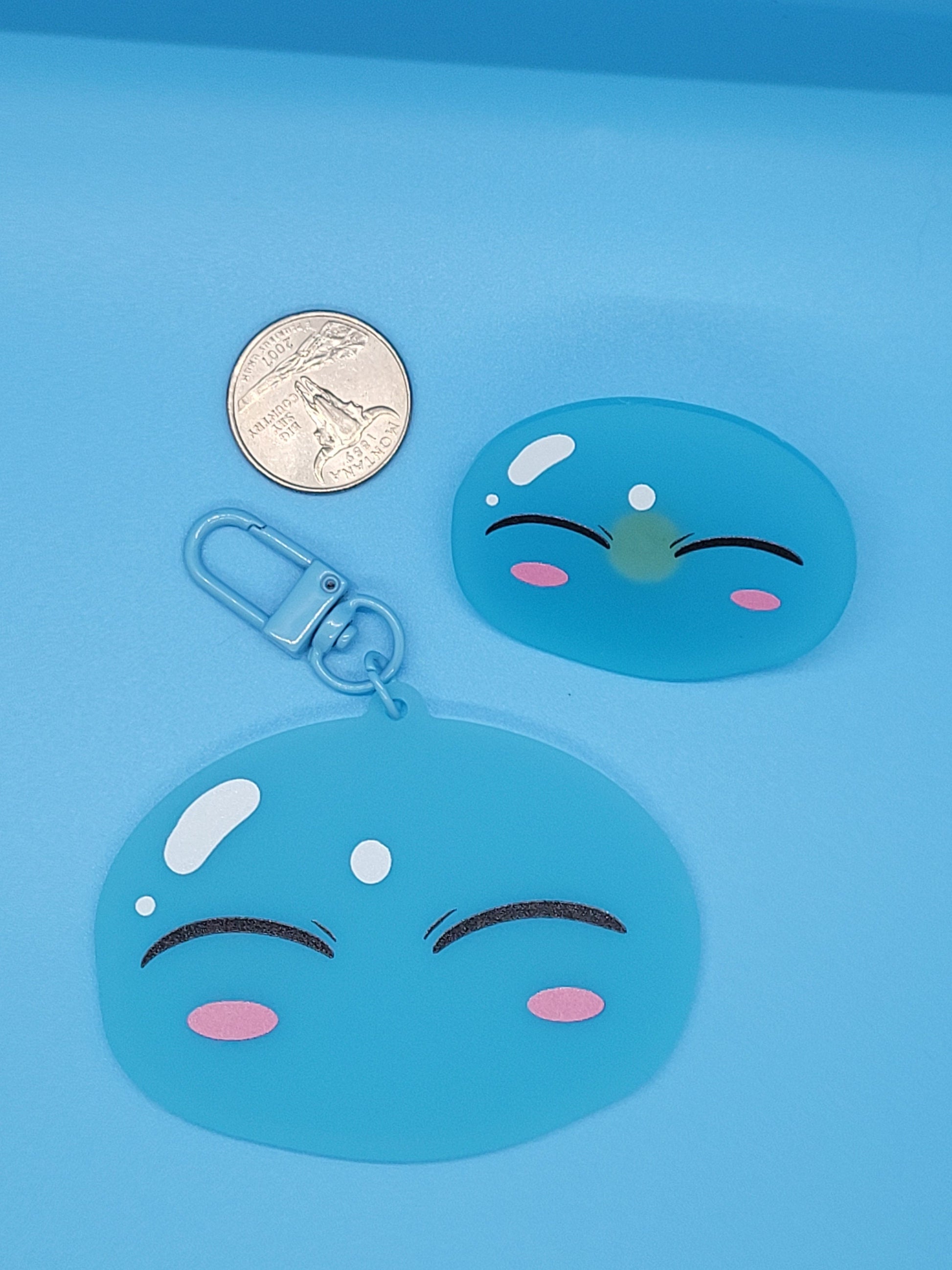 Reincarnated As A Slime Rimuru Frosted Acrylic Keychain + Pin