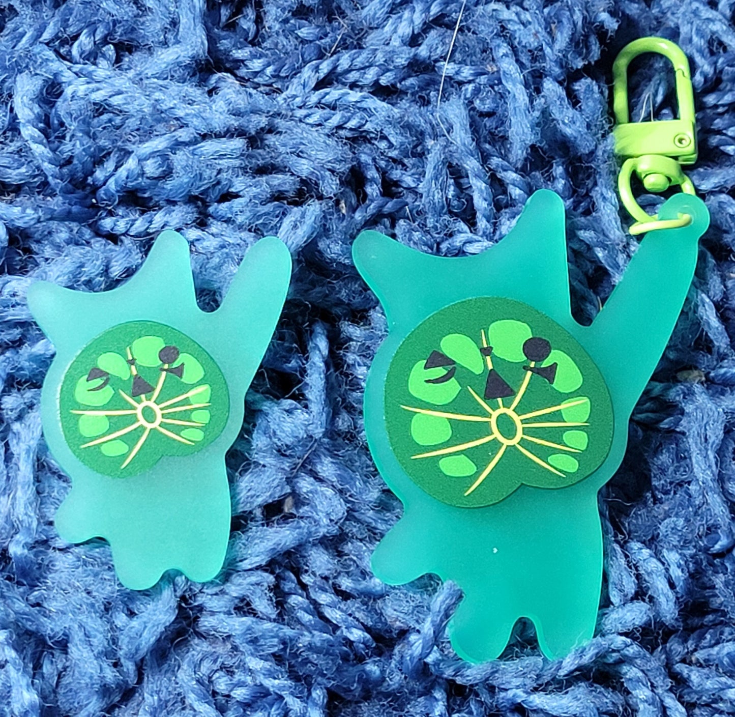 Legend Of Zelda Korok Frosted Acrylic Keychain + Pin