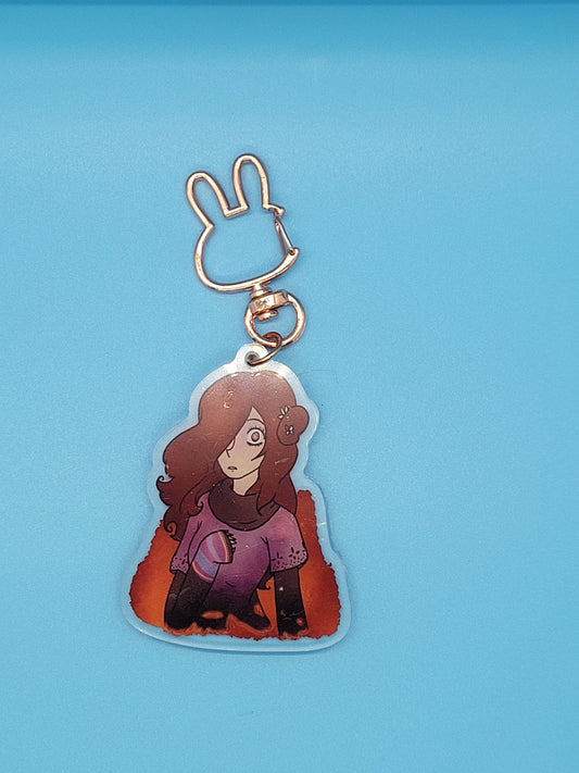 Zero Escape Akane Alice Clover Keychains