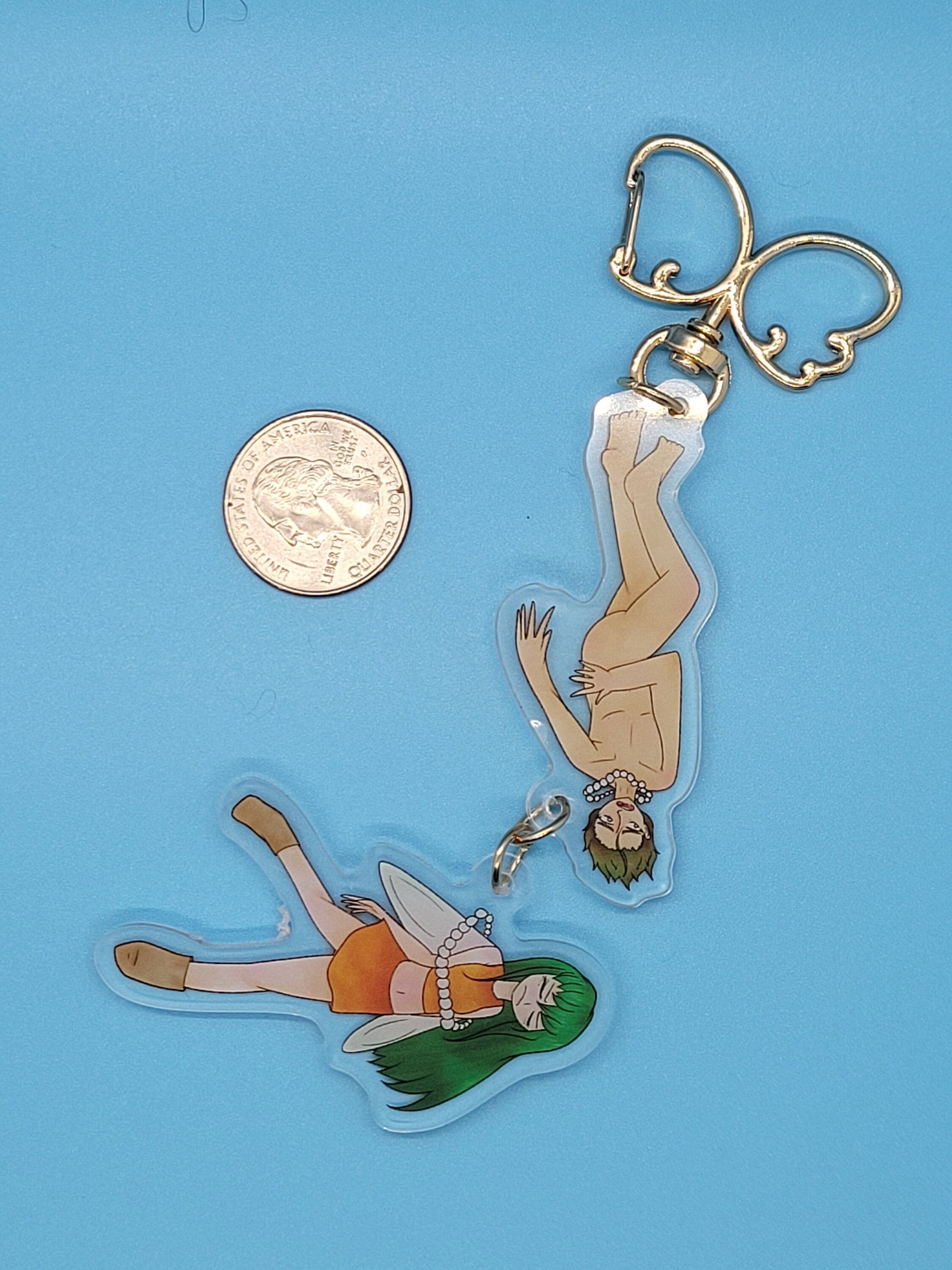 Garzey's Wing Falling Into Byston Well Acrylic Keychain