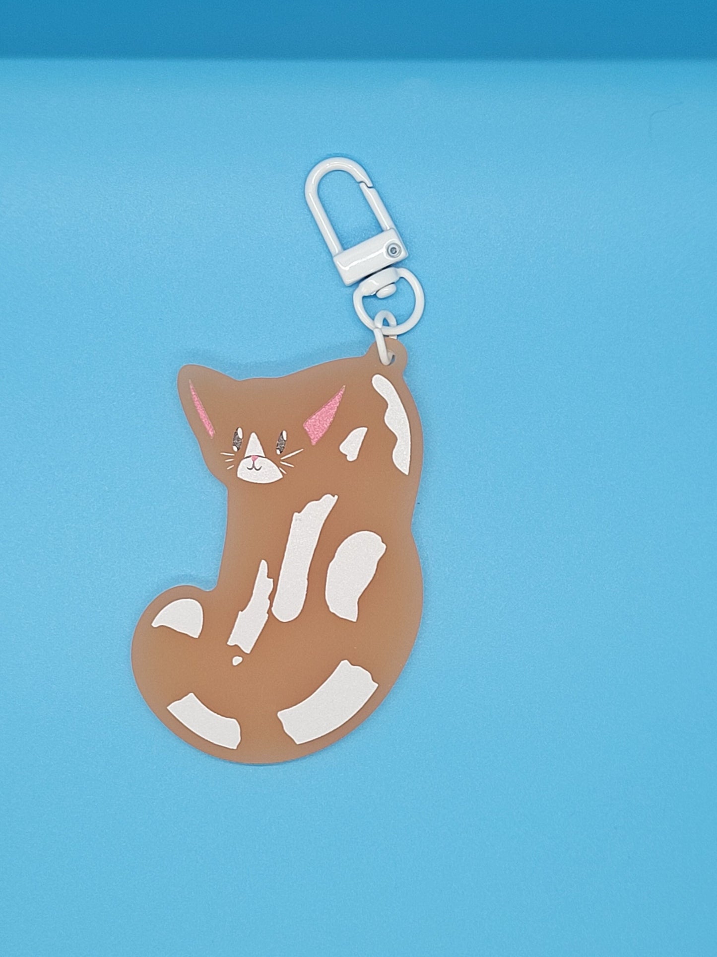 Cute Wildlife Frosted Acrylic Keychains + Pins